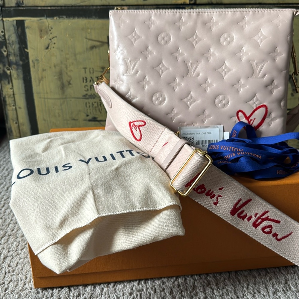 Authentic rare Louis Vuitton pink coussin